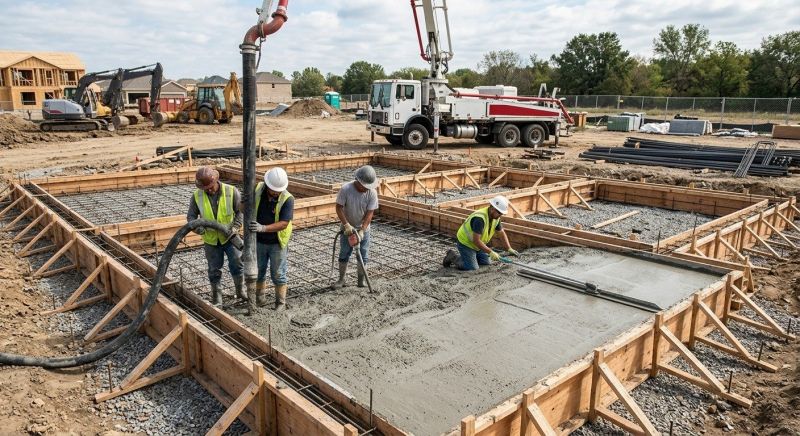 Foundation Wall Pouring