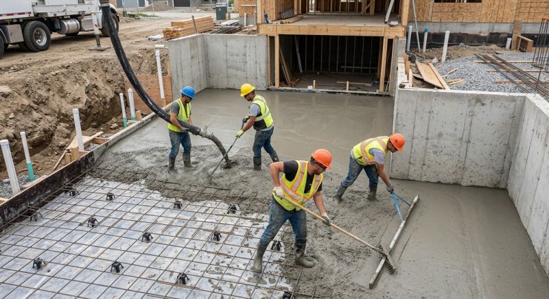 Basement Concrete Installation in Azle, TX