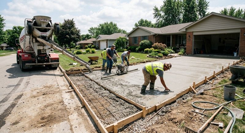 Cement Driveway Installation in Weatherford, TX