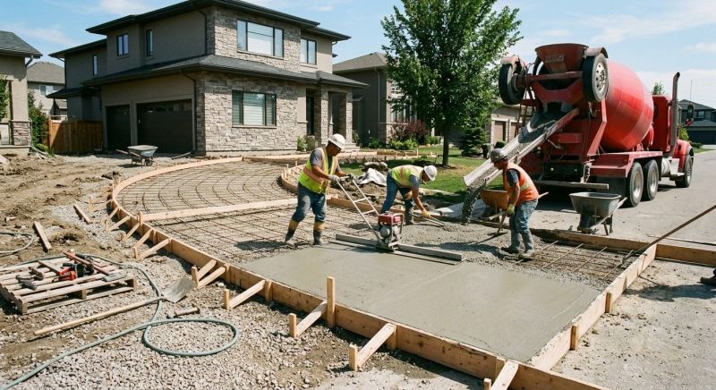 Cement Driveway Installation in Weatherford, TX