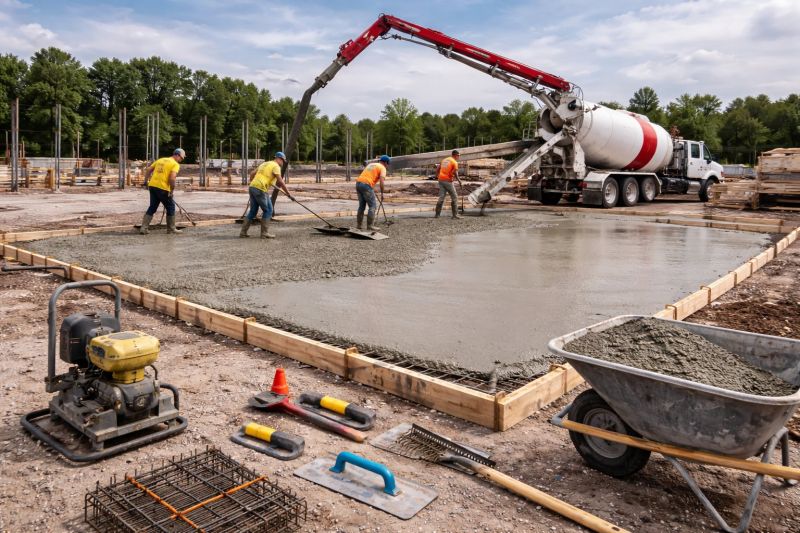 Commercial Slab Construction in Mineral Wells, TX