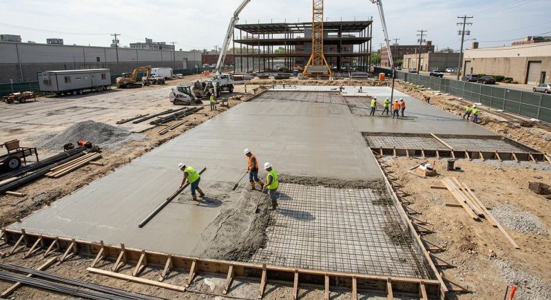 Commercial Slab Construction in Parker County, TX