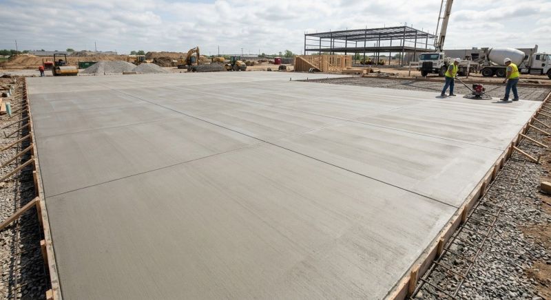 Commercial Slab Installation in Springtown, TX