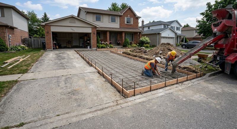 Concrete Driveway Enlargement in Weatherford, TX