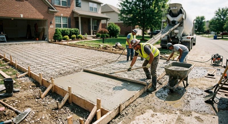 Concrete Driveway Installation in Azle, TX
