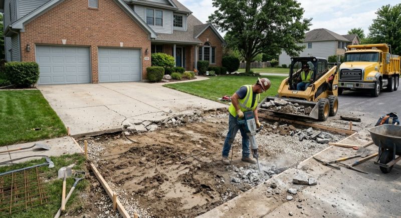 Concrete Driveway Installation in Azle, TX