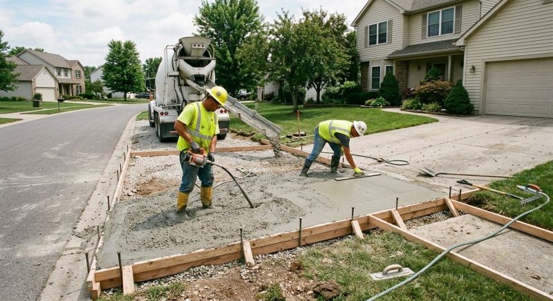Concrete Driveway Pouring in Weatherford, TX