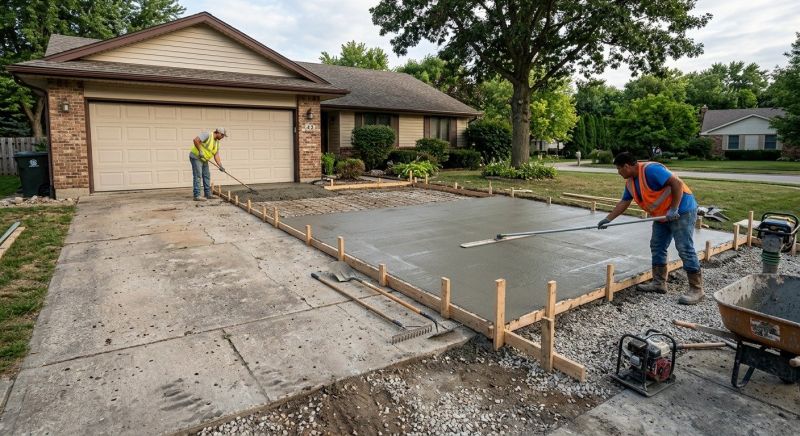 Concrete Driveway Replacement in Weatherford, TX