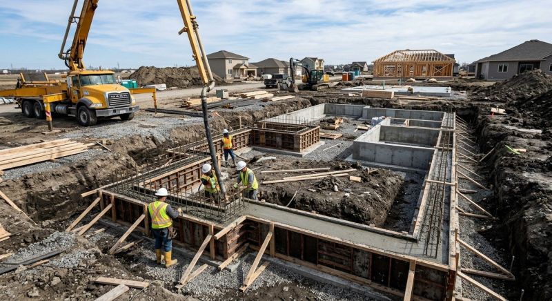 Concrete Foundation Installation in Mineral Wells, TX