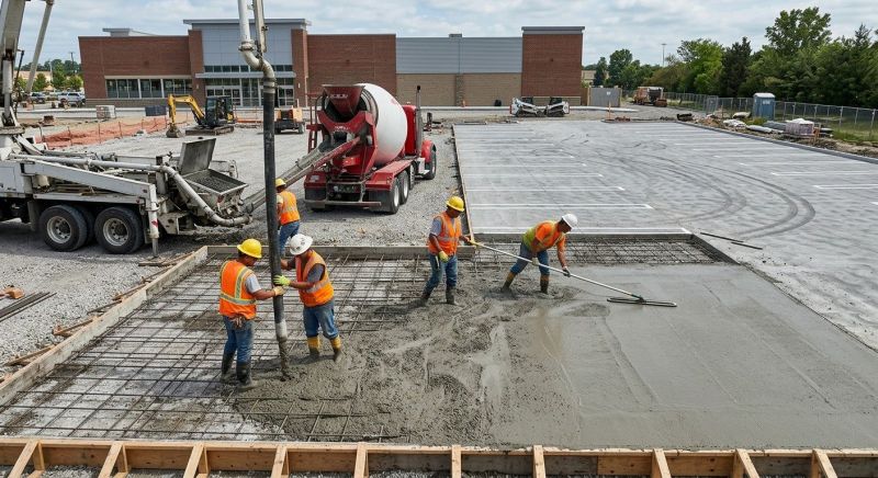 Concrete Parking Lot Paving in Paradise, TX