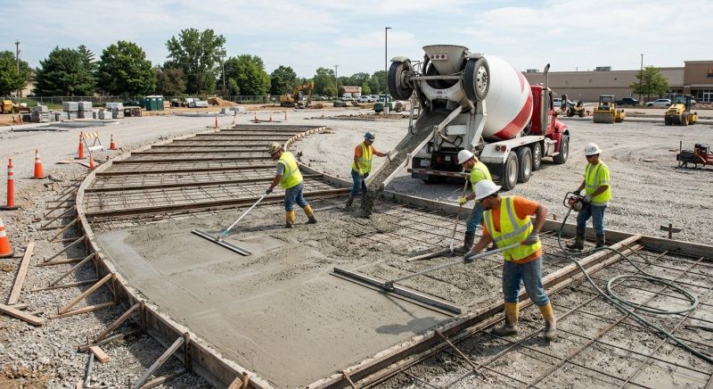 Concrete Parking Lot Paving in Parker County, TX