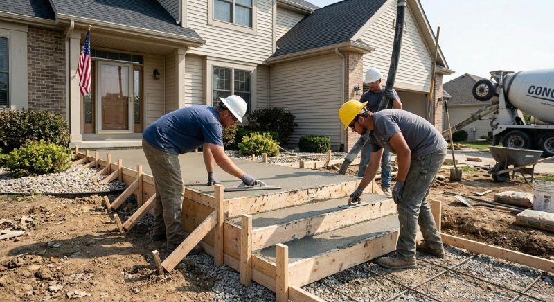 Concrete Porch Construction in Weatherford, TX