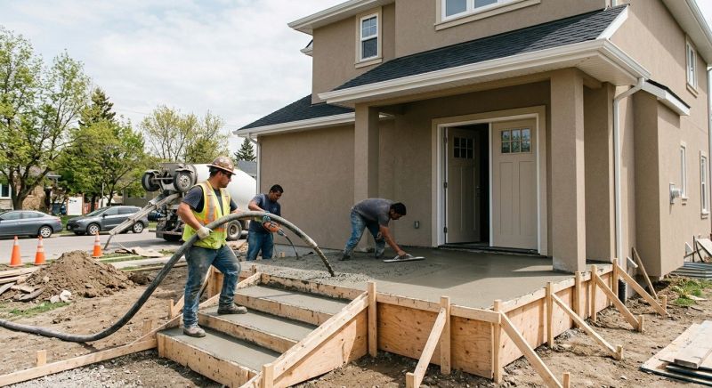 Concrete Porch Installation in Aledo, TX