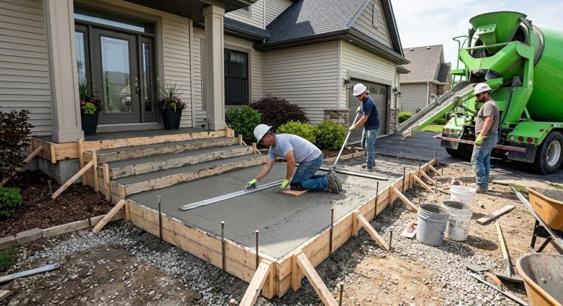 Concrete Porch Installation in Mineral Wells, TX