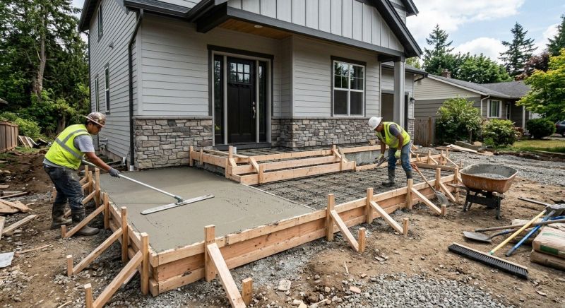Concrete Porch Installation in Parker County, TX