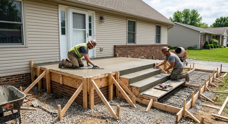 Concrete Porch Installation in Parker County, TX