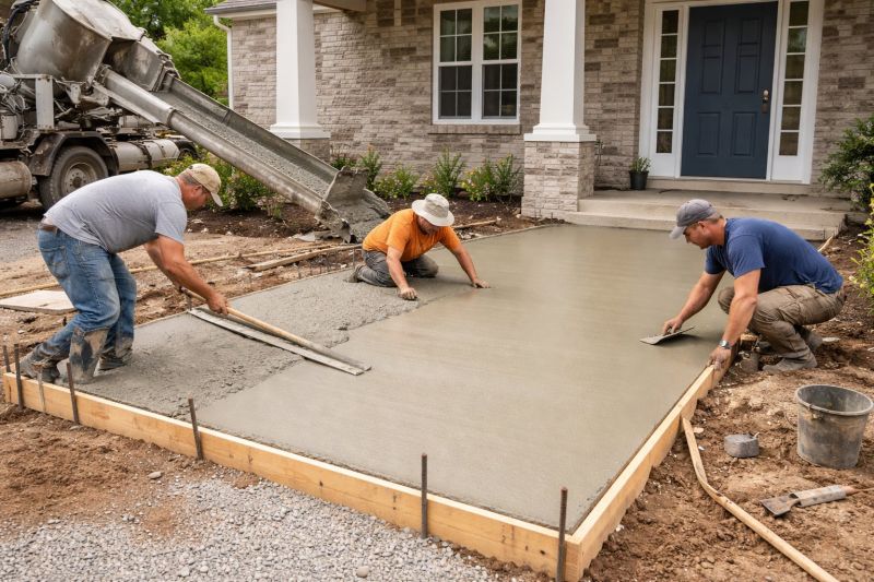 Concrete Porch Installation in Springtown, TX