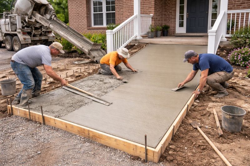 Concrete Ramp Installation in Cresson, TX