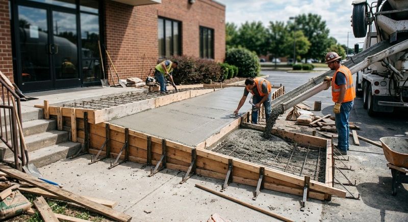 Concrete Ramp Installation in Parker County, TX