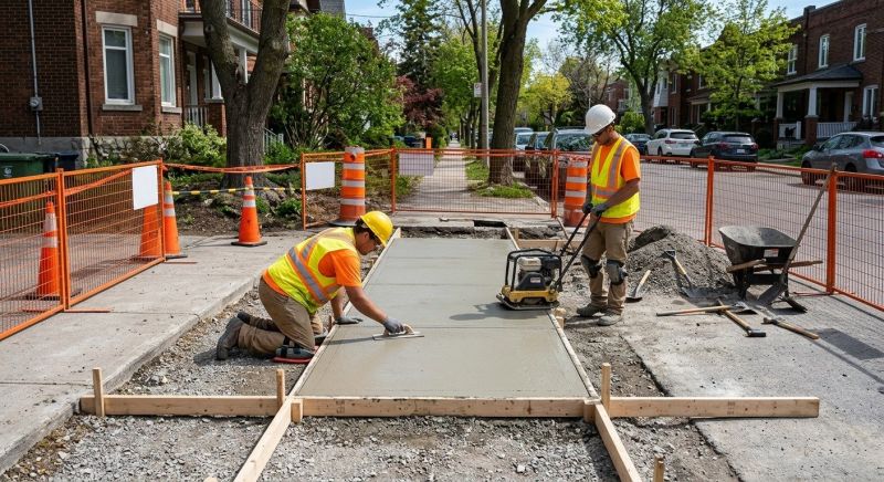 Concrete Sidewalk Construction in Weatherford, TX