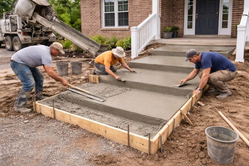 Concrete Stairs Construction in Azle, TX