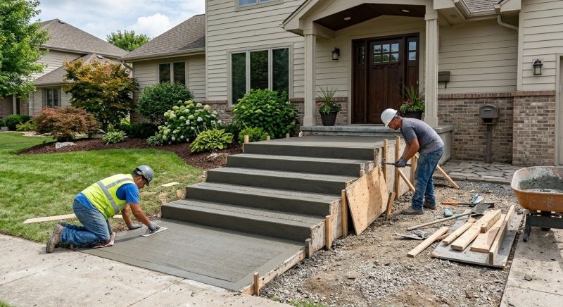 Concrete Stairs Installation in Azle, TX