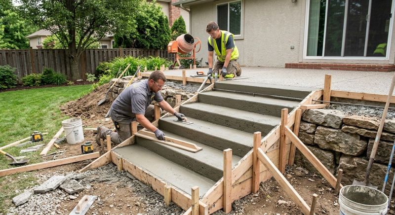 Concrete Stairs Installation in Azle, TX