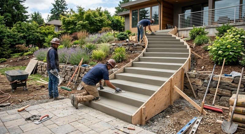 Concrete Stairs Installation in Weatherford, TX