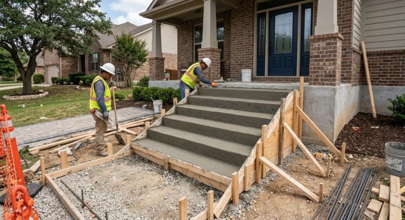 Concrete Stairs Installation in Mineral Wells, TX