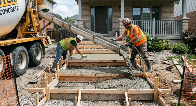 Concrete Steps Pouring in Weatherford, TX