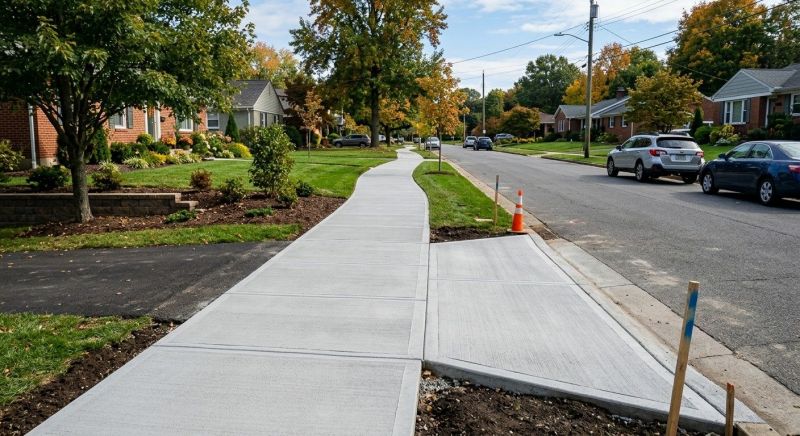 Concrete Walkway Installation in Aledo, TX