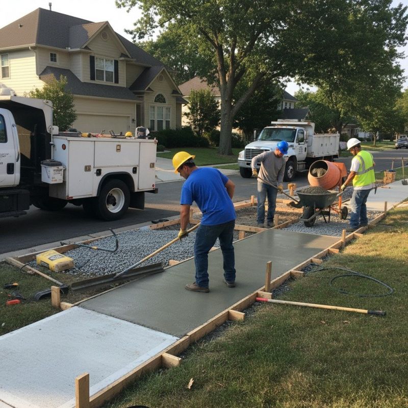 Concrete Walkway Installation in Mineral Wells, TX