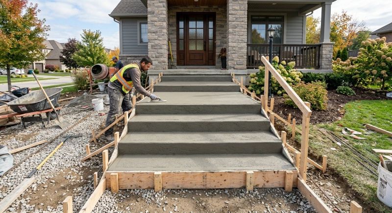 Entryway Stairs Installation in Weatherford, TX