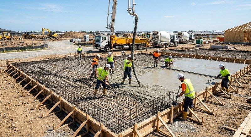 Foundation Slab Construction in Weatherford, TX