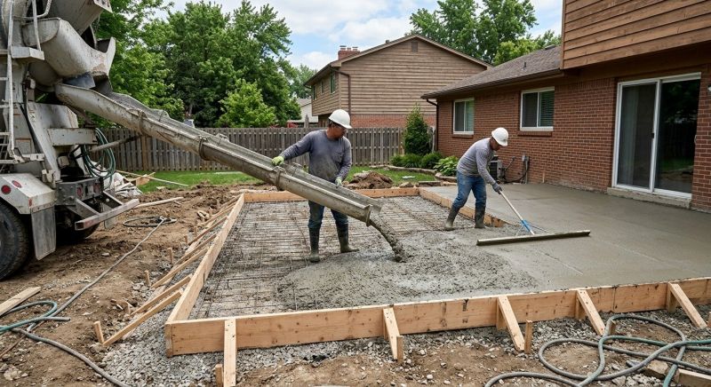 Patio Pouring Service in Weatherford, TX