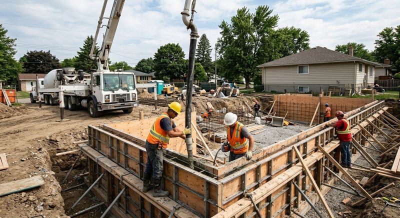 Poured Foundation Installation in Weatherford, TX